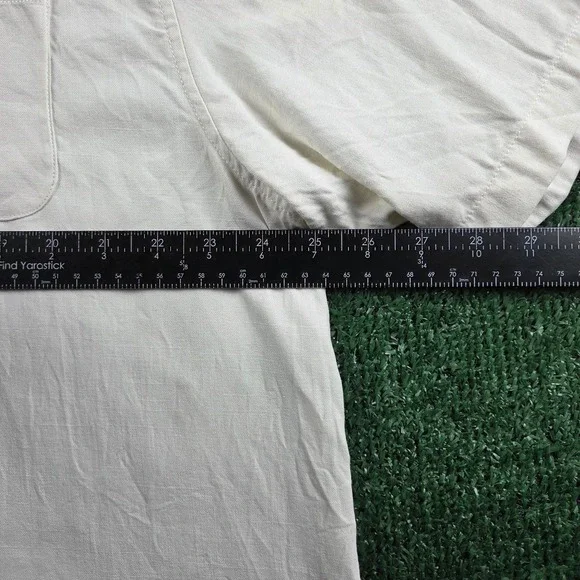 Tommy Bahama Tequila Mocking Parrot Silk Cotton Camp Shirt Mens XL Cream White - Picture 6 of 7